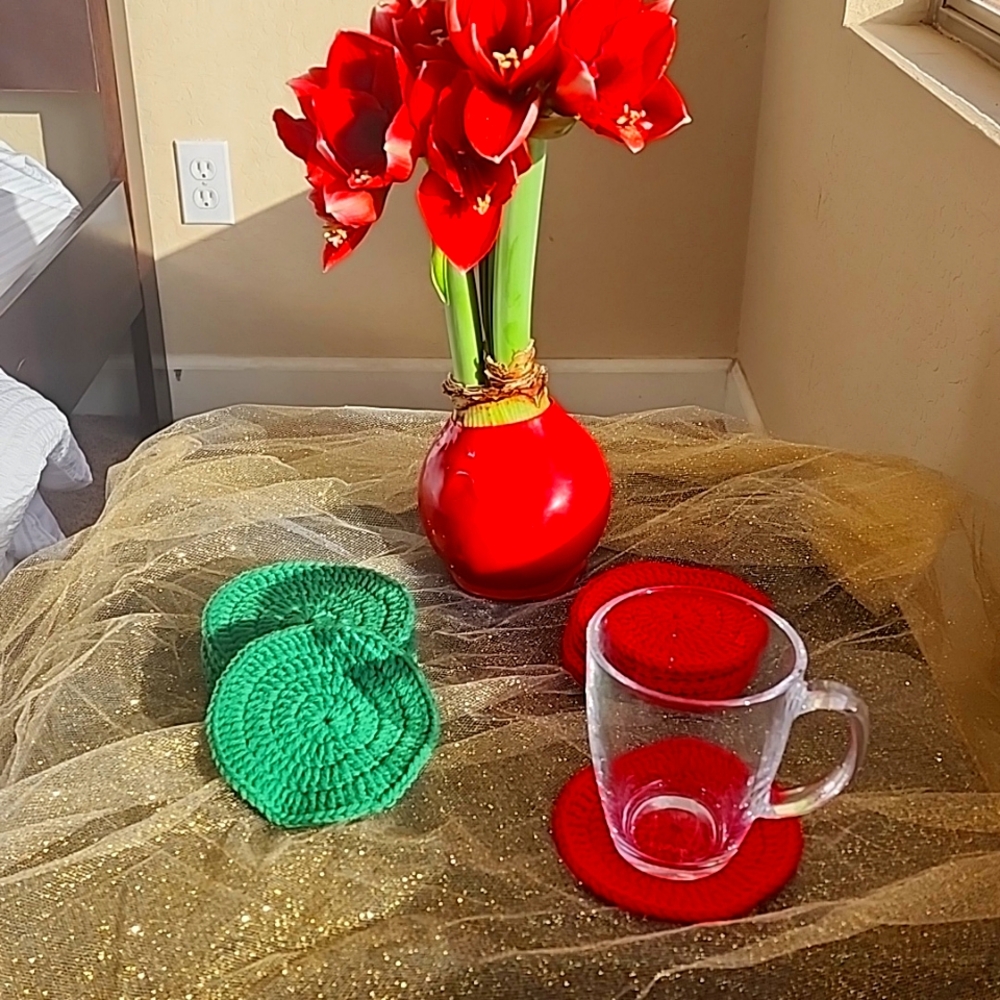 Crochet Coasters for Holidays